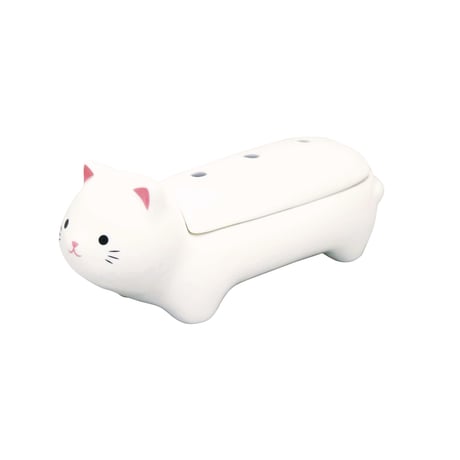 寝かせ線香皿猫