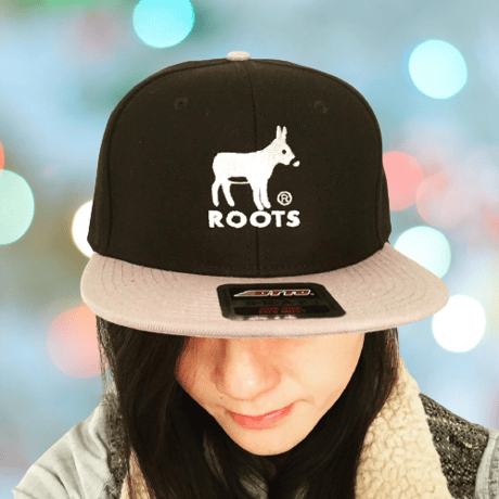 OSAKA ROOTS ロバ グレイ×ブラックキャップ 0015