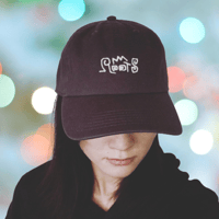 Hand Written OSAKA ROOTS ツバ折れコットン チャコール 0012