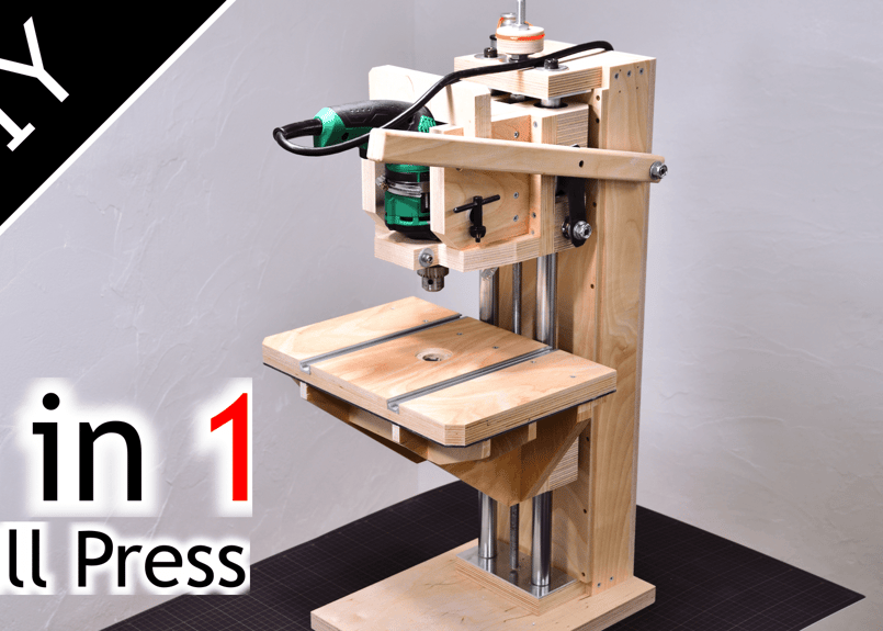 Plan]6in1 DIY Pillar drill ～ ボール盤の設計図 | JSK's