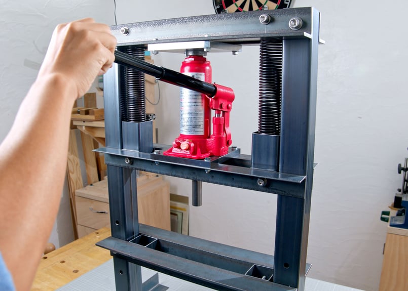 Homemade hydraulic press