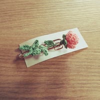 薔薇のブローチ(サーモン)