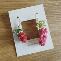 赤スグリのピアス(赤)