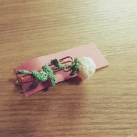 薔薇のブローチ(白)