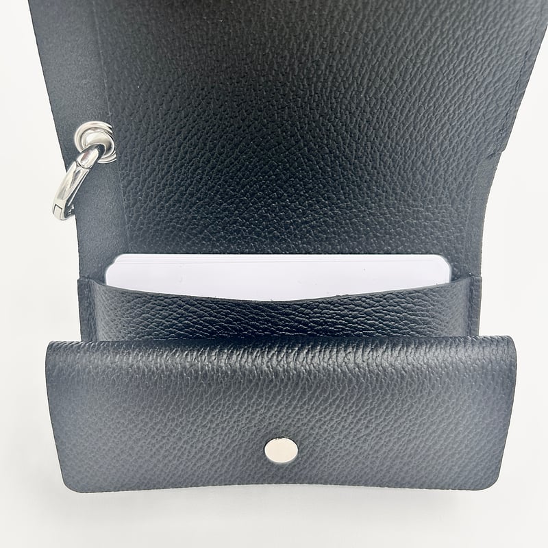 真太郎様、三つ折 sugata＞Trifold Wallet / Black - 三つ折り財布 差異の整頓 |