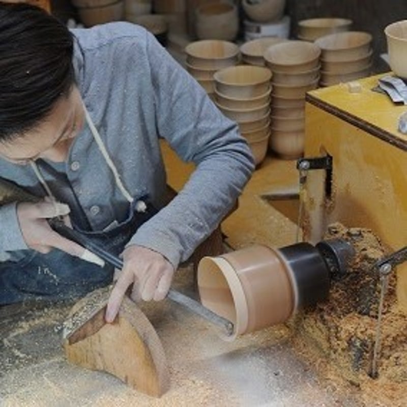 白鷺木工 > 江沼カップ 桜 / 黒漆 | Ginkakudo Online Store