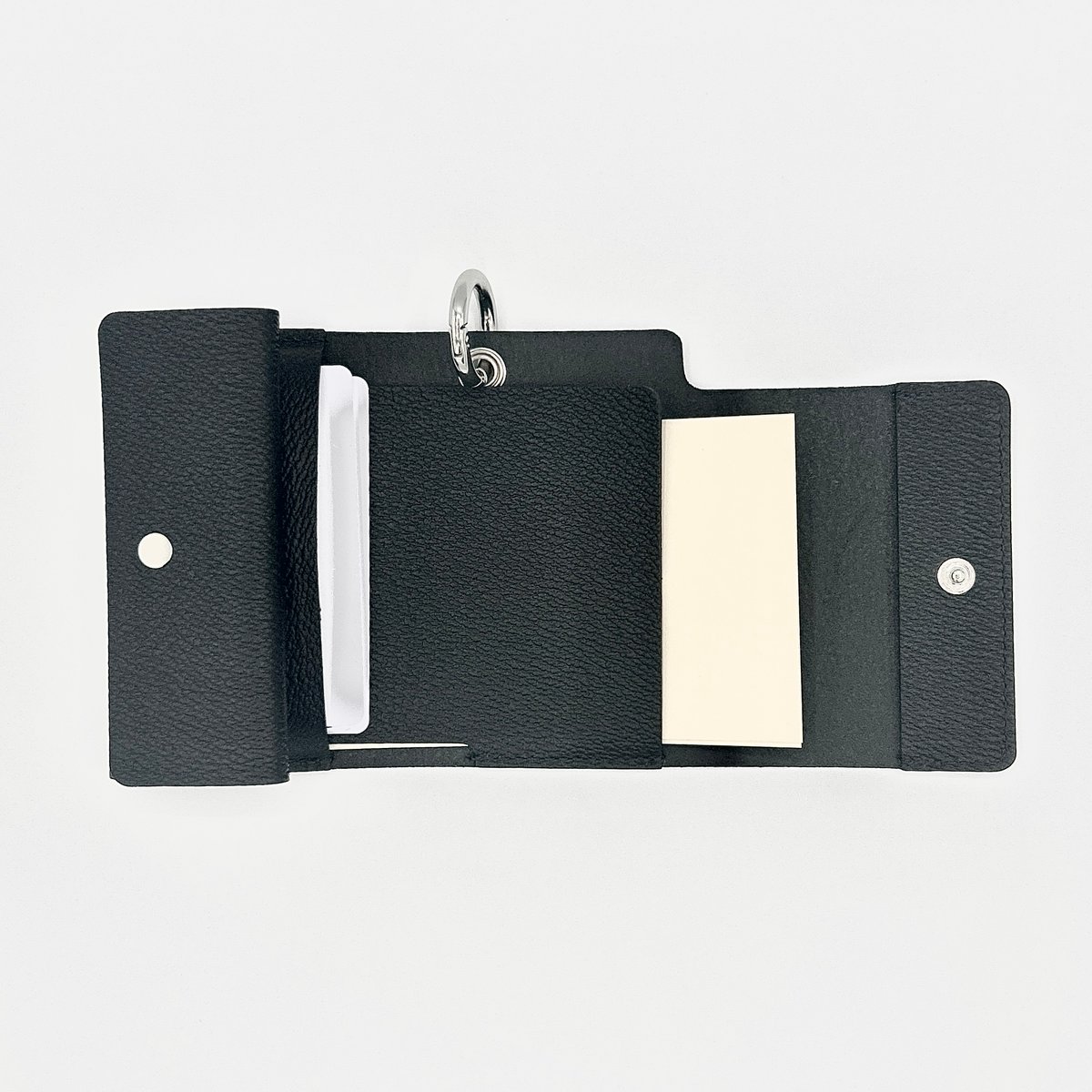 真太郎様、三つ折 sugata＞Trifold Wallet / Black - 三つ折り財布 差異の整頓 |