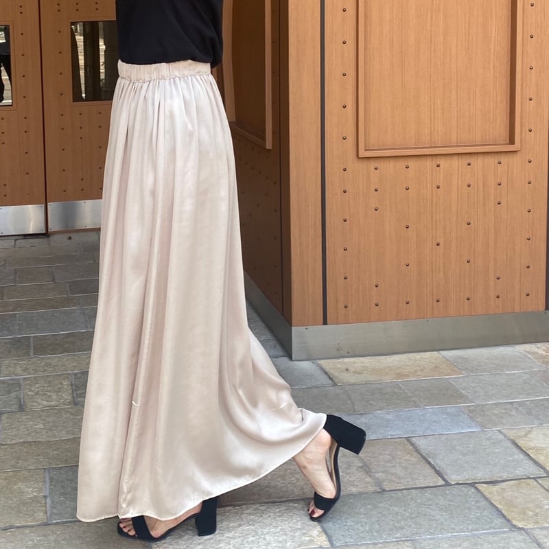 サテンロングスカート | GLOW 