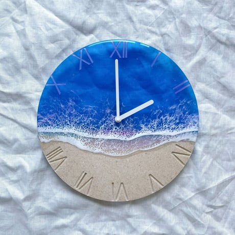 Night Blue Ocean Clock（グリッター）