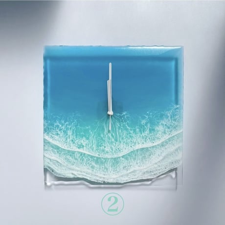 Clear Ocean Clock（エメラルドブルー）