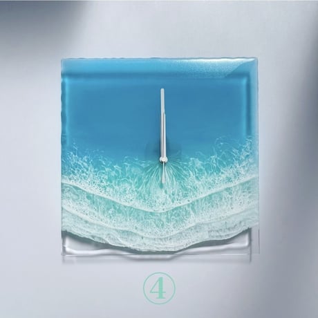Clear Ocean Clock（エメラルドブルー）