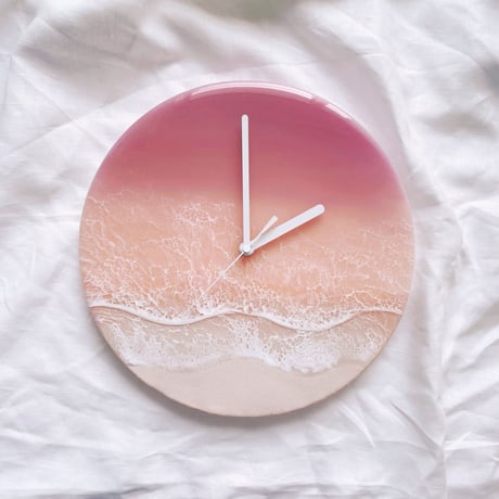 Sunset ocean clock