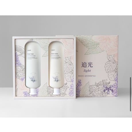 【 他商品との同梱発送不可 】張哲瀚（冉以音乐）★ ボディローション&ボディウォッシュ（追光）《追光・香氛身体洗护礼盒》