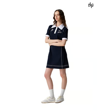 EHz・Z ★ 流光乐园 【 14 】 ワンピース（撞色领 POLO）《流光乐园・撞色领 POLO 裙》【予約商品・ 発送日未定】