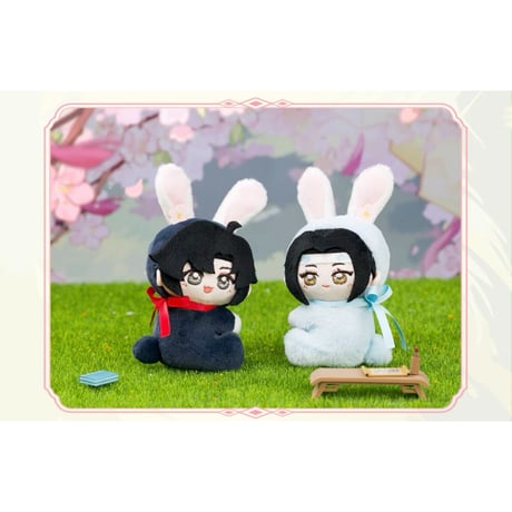 魔道祖師（苍妹儿）★ ぬいぐるみ ストラップ（桃梦抱兔）クリップタイプ《桃梦抱兔系列・毛绒来夹挂件》