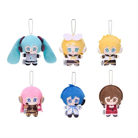 初音ミク（初音未来・MiniDoll）★ 娃偶乐园【 02 】ぬいぐるみ ストラップ（豆丁）《娃偶乐园系列・豆丁 毛绒挂件》【予約商品・7月以降の発送予定】