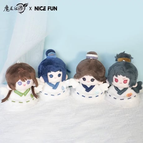 魔道祖師（NICE FUN） ★ てるてる坊主風・ぬいぐるみ ストラップ（晴天）《晴天娃娃系列・毛绒挂件》