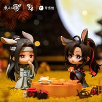 【 アウトレット品・他商品との同梱不可 】魔道祖師（撃苍）★ フィギュア（魏无羡 ・蓝忘机）中秋版　※外箱なし・透明ケース（破損あり）またはプチプチにてにて発送《手办》
