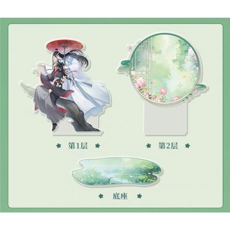 魔道祖師（谷子屋）★ 七周年（抚雨）【 06 】 アクリルスタンド《七周年（抚雨）系列・双人立牌》
