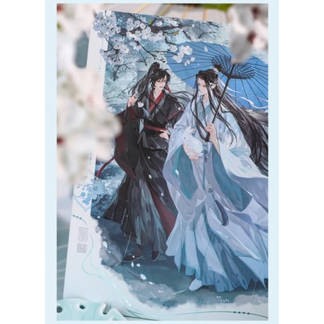 魔道祖師（觅星社・杭州：江南雨）★ 七周年・天涯同游【 02 】 色紙　※紙製《七周年系列・天涯同游（江南雨）・色纸》【予約商品・メーカー発送目安：ご注文日より30日以内】