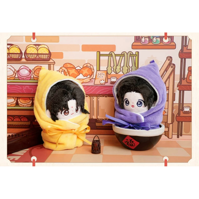「魔道祖師」 おくるみシリーズ トレーディングぬいぐるみ 魔道祖師（NICE FUN） ☆ ぬいぐるみ（おくるみ）《动画小奶包系列・毛
