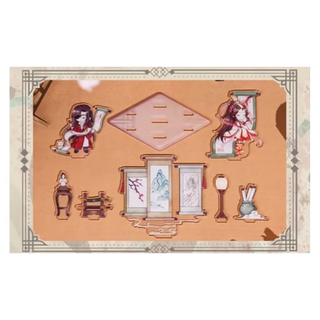 天官賜福（bili bili・BEMOE）★ 画中人 【 04 】 アクリルスタンド（Q版）《画中人系列・Q版立牌》