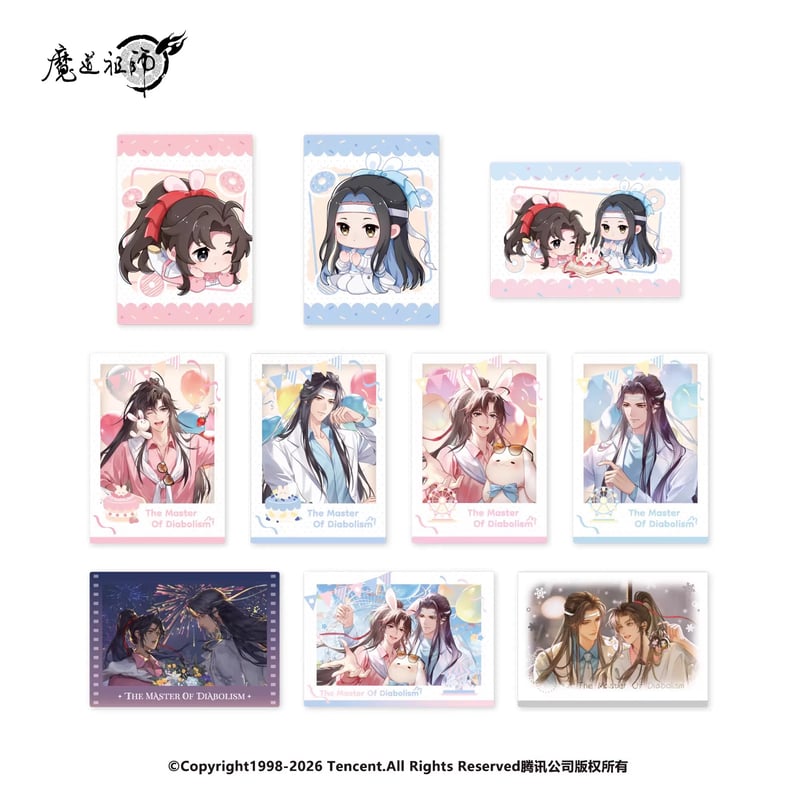 ☆ 】魔道祖師（南漫社）☆ 生日盲盒 【 01 】 チェキ ※紙製《风生日盲