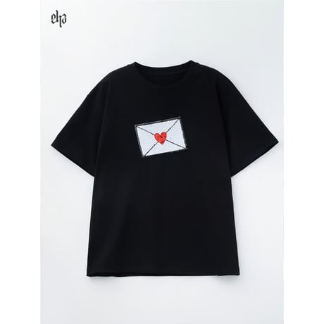 【 アウトレット品・他商品との同梱不可 】EHz・Z ★ 【 01 】 Tシャツ（信封）《Let's letter系列・信封 T恤》【予約商品・ 7月以降の発送予定】