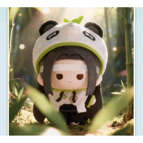 【 第3期・販売分 】魔道祖師（南漫社）★ ぬいぐるみ ストラップ（パンダ）約15cm《熊猫系列・毛绒挂件 15cm》
