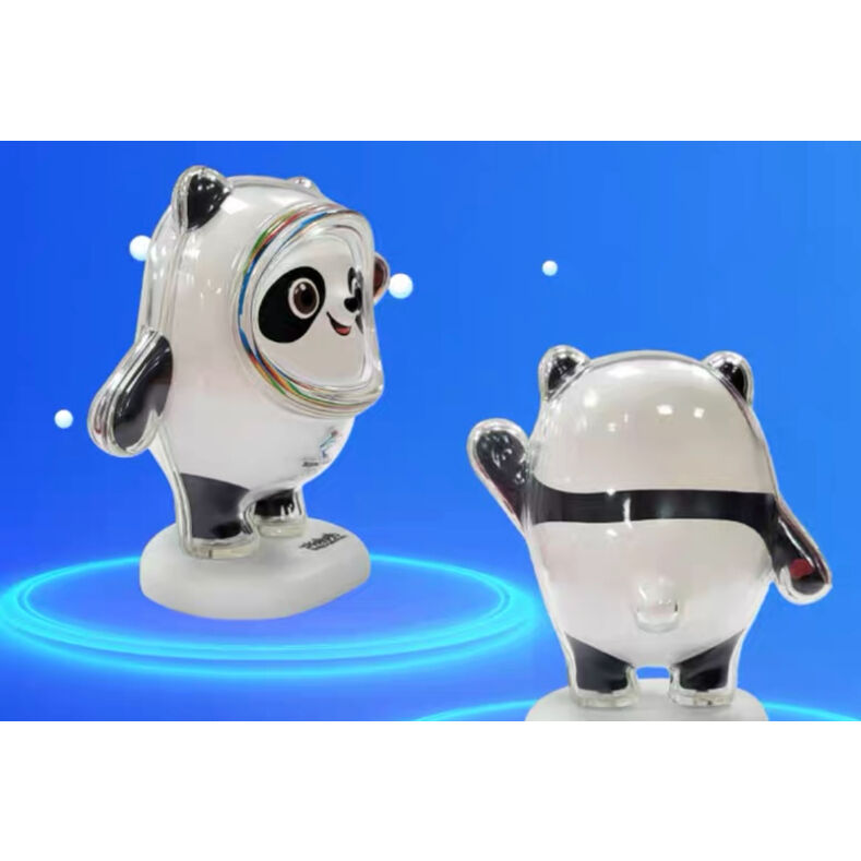 11 】ビンドゥンドゥン ☆ フィギュア（8cm ）※台座（白）《冰墩墩・手