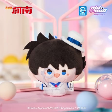 名探偵コナン・柯南（MiniDoll）★ ぬいぐるみ ストラップ（WOW娃偶乐园）約8cm《WOW娃偶乐园系列・圆滚滚毛绒挂件》【予約商品・7月以降の発送予定】