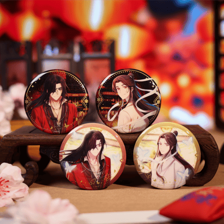 天官賜福（bili bili・BEMOE）★ 新岁灯宵 【 08 】 缶バッジ（单人） 2種セット《新岁灯宵 系列・徽章套装（花城&谢怜）》