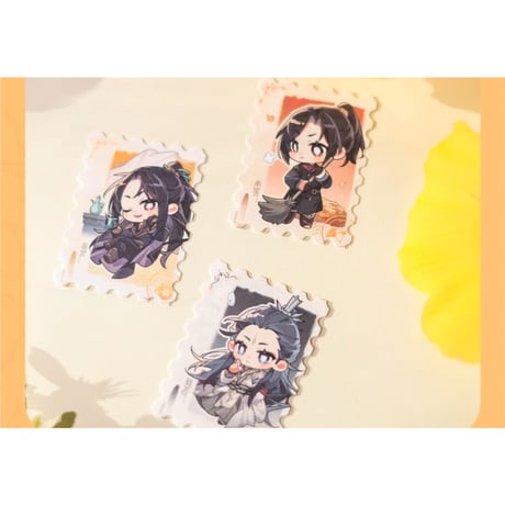 天官賜福（觅星社）★ 玲珑群像 【 02 】 ダミー切手セット　※紙製《玲珑群像系列・仿邮票套组》【予約商品・メーカー発送目安：ご注文日より30日以内】
