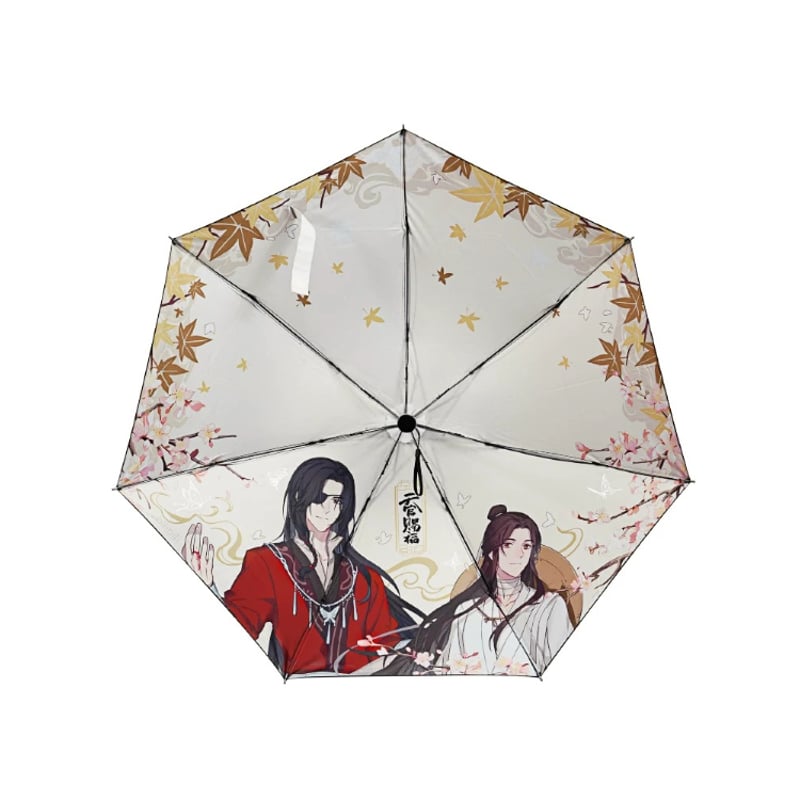 天官賜福　三郎　サン・ラン　ポーチ　折りたたみ傘 天官賜福（幸运石）☆ 折りたたみ傘（花相逢）※晴雨両用《晴雨伞（花