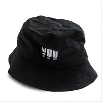 于斌・関連商品（Y . Lazy）★ バケットハット（YOU・黒色）《YOU太阳帽・黒色（渔夫帽》