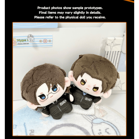 【 第3期・販売分 】光・渊 ★ 【 02 】ぬいぐるみ（10cm）2種セット《10cm・努努棉花娃娃套装》