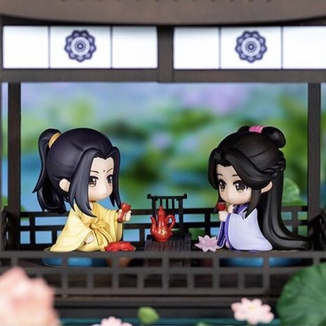 【 アウトレット品・他商品との同梱不可 】魔道祖師（撃苍）★ フィギュア・セット（金子轩 ・江厌离 ）※箱なし・透明ケースでの発送《金子轩&江厌离手办》