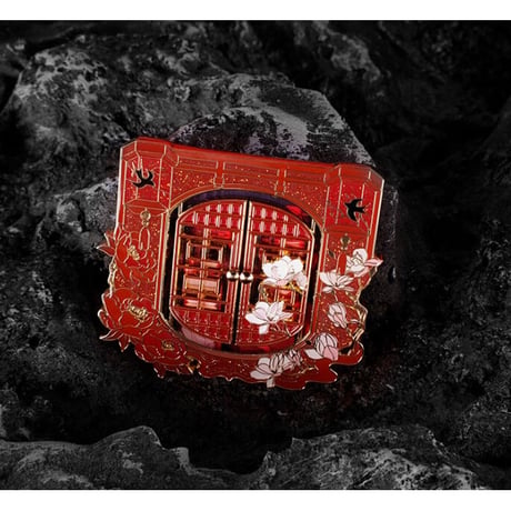 魔道祖師（kaze）  ★ 金属バッジ（開閉式）《红叶之盟・开窗金属吧唧》