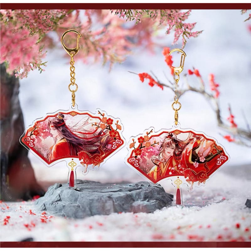 チャイナストラップ 赤 水色 魔道祖師 フライヤー 第三期後編 魔道祖師（苍妹儿）☆ 红骏迎春【 03 】 ストラップ ※アクリル《红骏