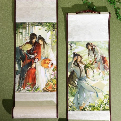 天官賜福（包包的谷）★ 节气之夏 【 09 】 タペストリー 　※木・紙・織物《节气之夏系列・卷袖》