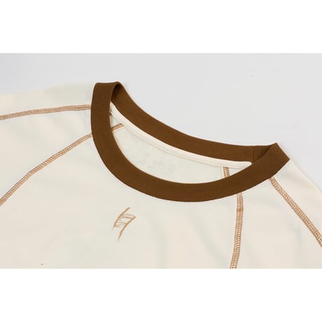 EHz・Z ★ 山语牧童 【 08 】 半袖・Tシャツ（撞色领后背印花）《山语牧童・撞色领后背印花T恤》【予約商品・ 発送日未定】