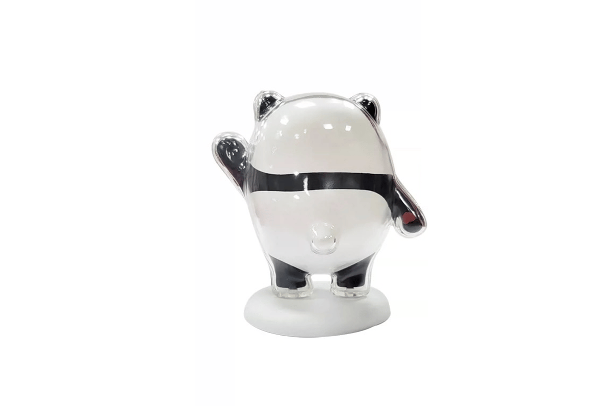 11 】ビンドゥンドゥン ☆ フィギュア（8cm ）※台座（白）《冰墩