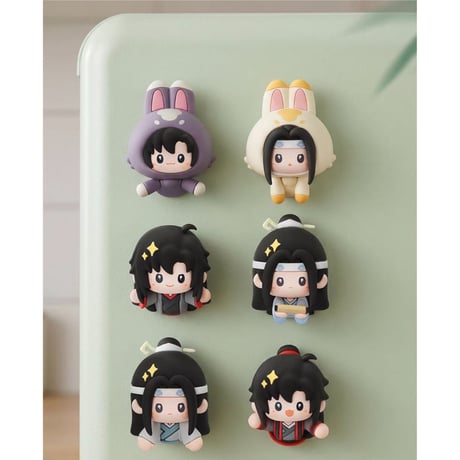 魔道祖師（MiniDoll）★  云深忆梦 【 01 】 マグネット　※PVC　※ブラインド形式《云深忆梦系列・软胶磁力贴摆件盲盒》【予約商品・7月〜8月以降の発送予定】