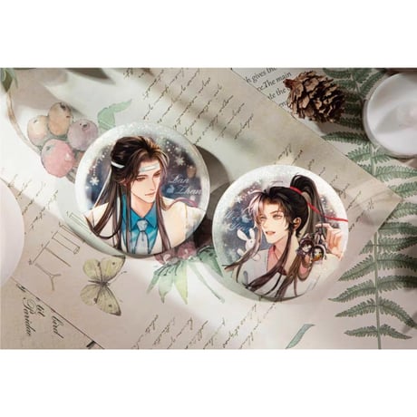 【 ☆ 】魔道祖師（苍妹儿）★ 甜憩午后【 02 】缶バッジ《甜憩午后系列・圆形徽章》