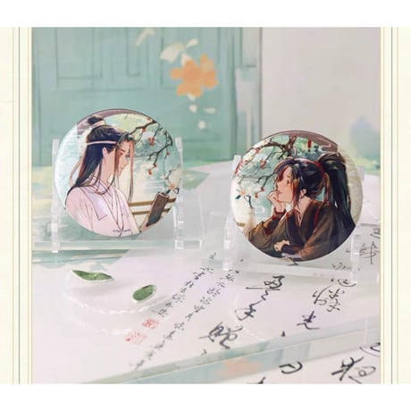 魔道祖師（南漫社）★ 听学 【 02 】 缶バッジ（单人・2種セット）《听学系列・单人 徽章组合（全2款）》