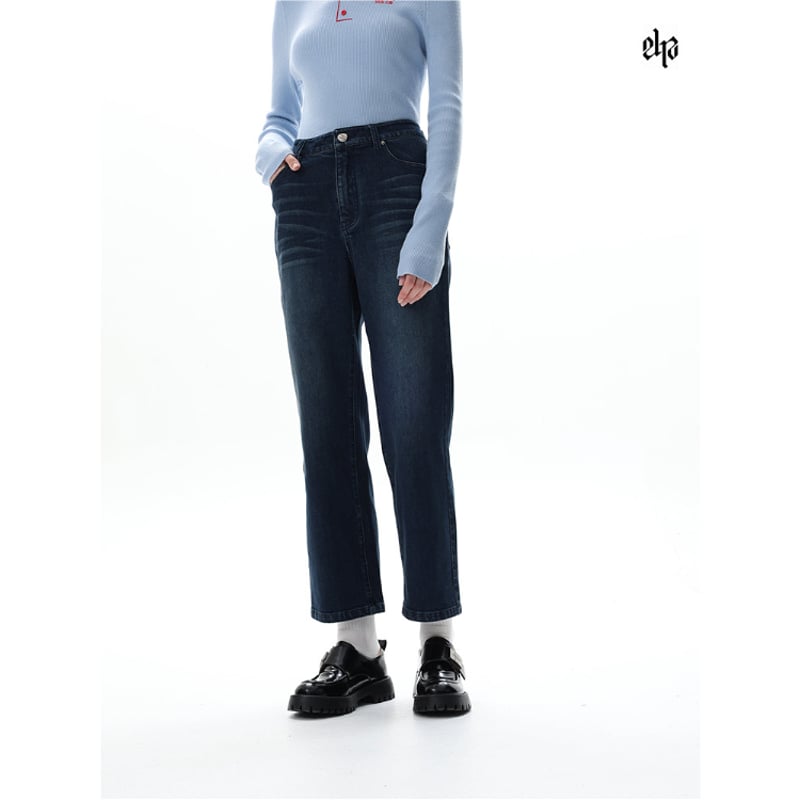 EHz・Z ☆ 雪后俱乐部 【 14 】 デニムジーンズ（直筒九分）《雪后