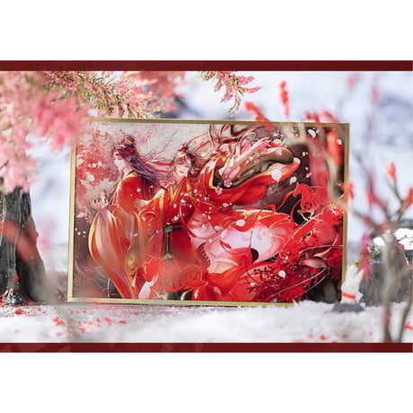 【 ☆ 】魔道祖師（苍妹儿）★ 红骏迎春【 09 】 色紙　※アクリル《红骏迎春系列・亚克力色纸》【予約商品・3月以降の発送予定】