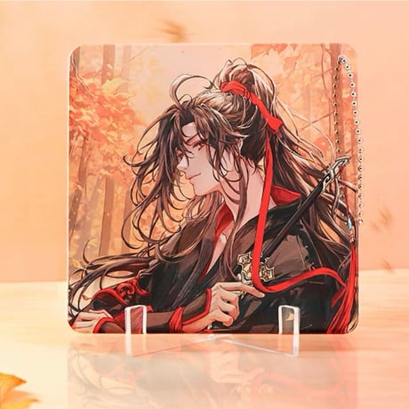 魔道祖師（南漫社）★ 2023 魏无羡 生日 【 04 】 コースター（ストラップ & スタンド付）※アクリル《2023 魏无羡 生日系列・杯垫挂件（含珠链&支架）》