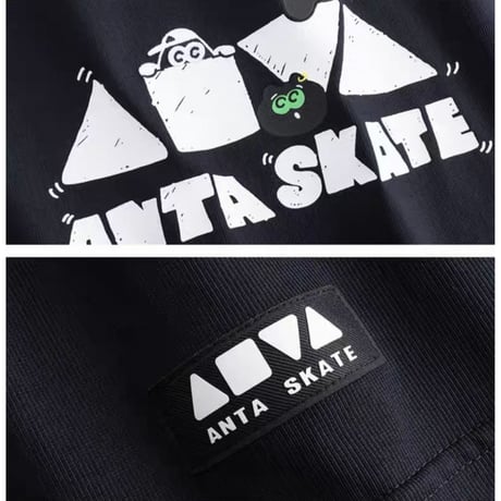 王一博・代言人（安踏） ★ Tシャツ（ANTA SKATE）※男女兼用《短袖针织衫》