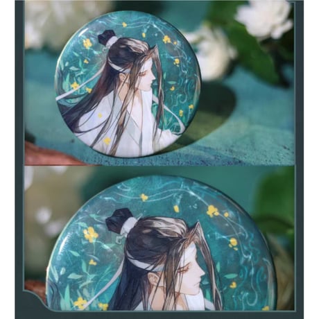 魔道祖師（觅星社）★ 水中影 【 02 】 缶バッジ（75mm・2種セット）《水中影系列・单人徽章（全2款）》【予約商品・メーカー発送目安：ご注文日より30日以内】